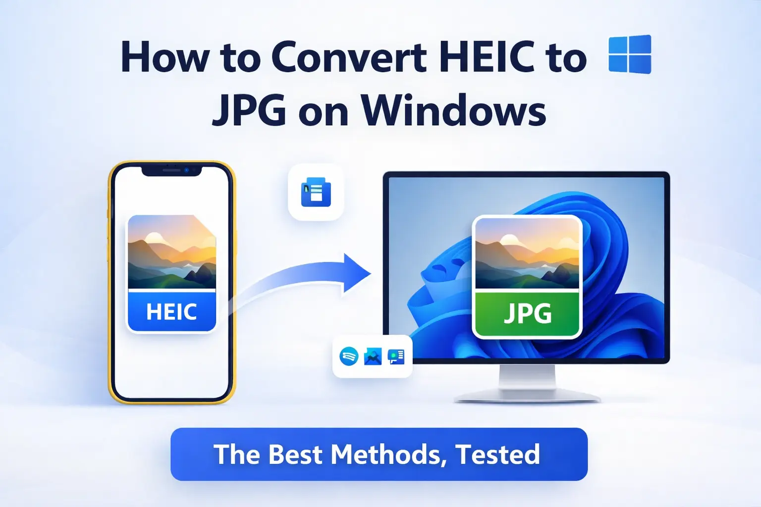 How to Convert HEIC to JPG on Windows in 2026 (Every Method, Tested)