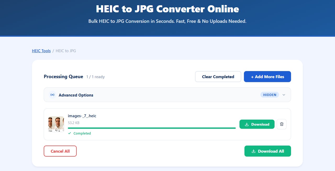 HEIC to JPG Converter
