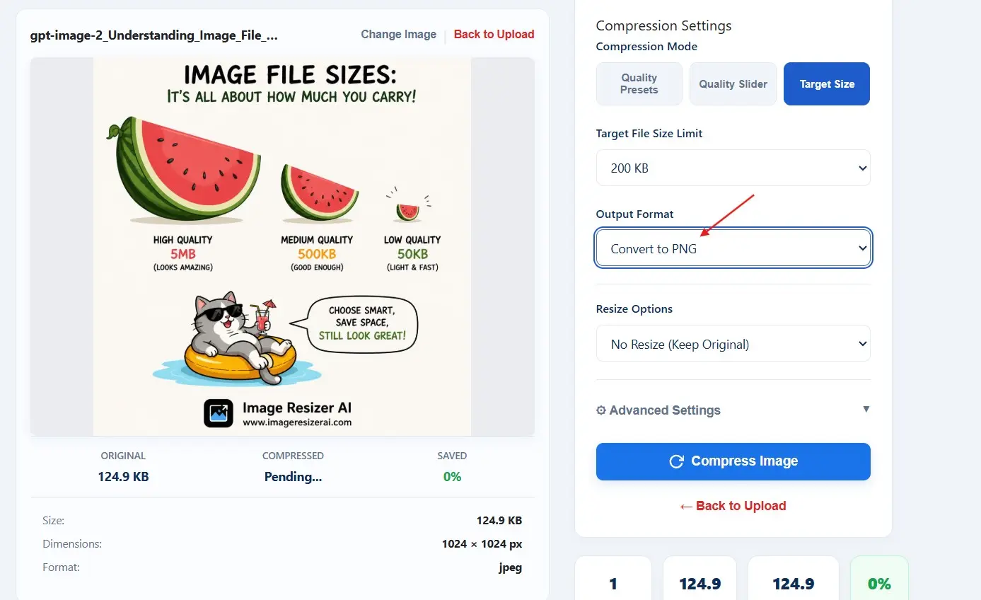 Instagram Image Compressor Illustration