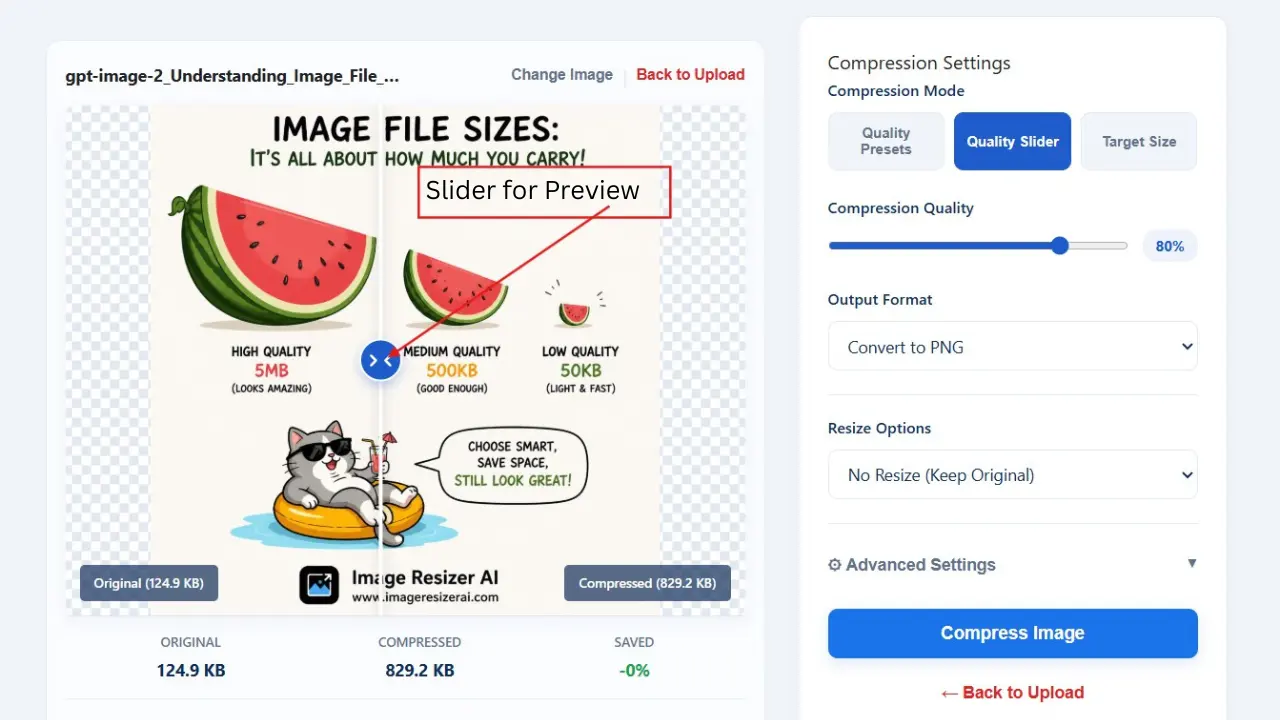 Instagram Image Compressor Illustration