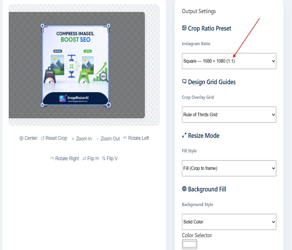 Instagram Image Compressor Illustration