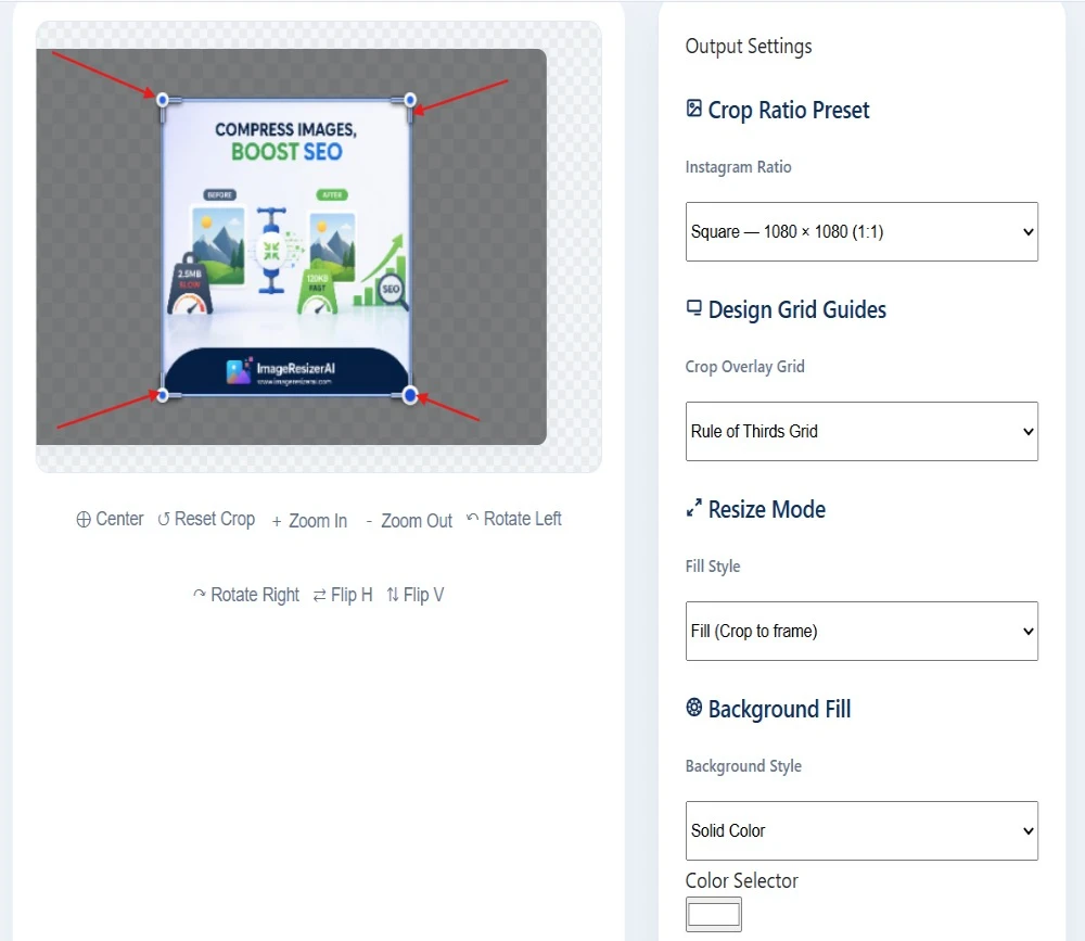 Instagram Image Compressor Illustration